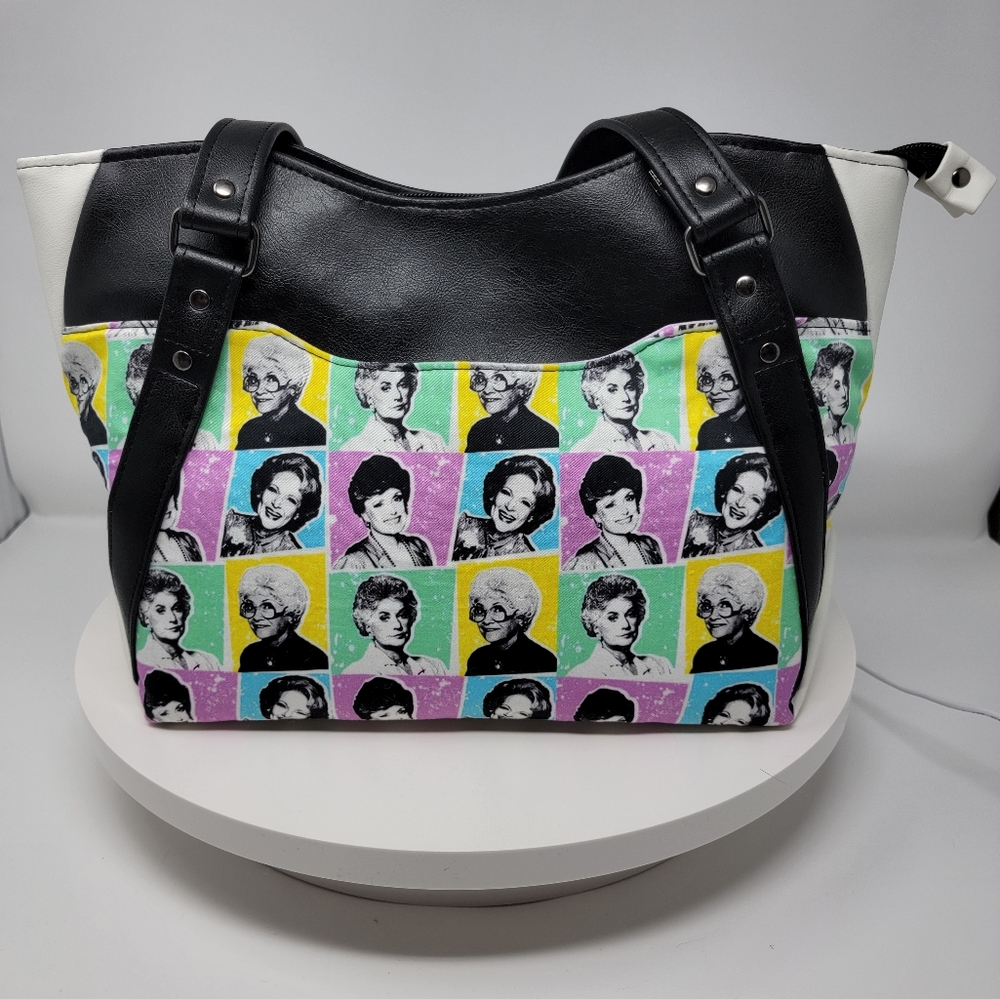 Handmade Character Black & White Pastel Hand Crafted Vinyl Hiraeth Handbag